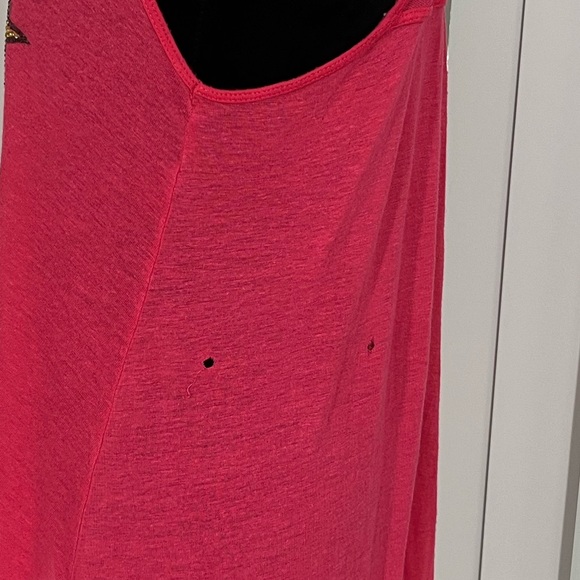 📍AFFLICTION Y2K Black Label Skull Print Lightweight Tank Top Racer Back Pink L - Picture 7 of 8